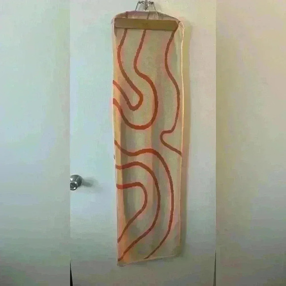 Kiwi&co On the Rocks Midaxi Dress Beige and Orange size S NWT - Picture 1 of 3
